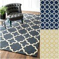 Handmade Marrakesh Trellis Wool Rug (7'6 x 9'6)
