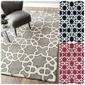 Handmade Marrakesh Trellis Wool Rug (7'6 x 9'6)