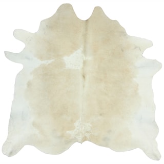 Hand-picked Brazilian Metallic Natural Cowhide Rug (5' x 7')