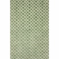 Handmade Moroccan Trellis Light Green Wool Rug (7'6 x 9'6)