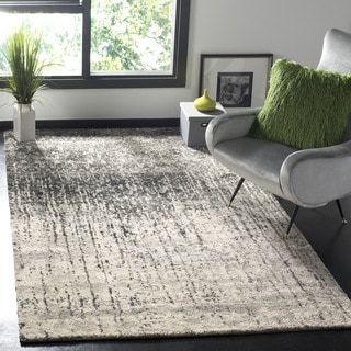 Deco Inspired Black/ Grey Rug (6' Square)