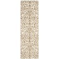 Ultimate Cream/ Beige Shag Rug (2'3 x 9')