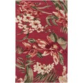 Hand-tufted Presidio Red Wool Rug (2' x 3')