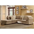 Barnsley Collection Brown/ Beige Chenille 5-piece Sectional Set