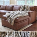 Wild Mannered Luxury Long Hair Faux Fur Lap Throw