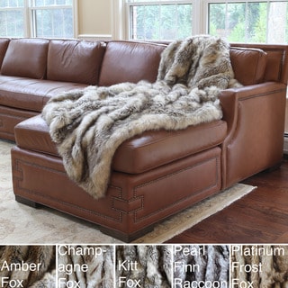 Wild Mannered Luxury Long Hair Faux Fur 60x84 Lap Throw