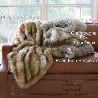 Wild Mannered Luxury Long Hair Faux Fur 58x60 Lap Throw