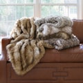 Aurora Home Wild Mannered Luxury Long Hair Faux Fur 60-inch Lap Throw Blanket