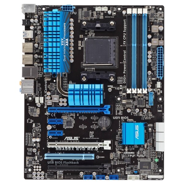 Asus M5A99X EVO R2.0 Desktop Motherboard - AMD 990X Chipset - Socket 