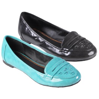 Hailey Jeans Co. Women's 'Bay' Topstitched Round Toe Loafer