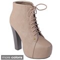 Hailey Jeans Co. Women's 'Sophie' Lace-up High Heel Bootie
