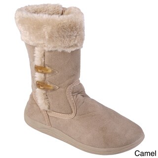 Journee Collection Kid's 'Togster' Faux Fur Trim Toggled Boots