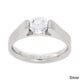 NEXTE Jewelry Metal Tension-set Cubic Zirconia Solitaire Ring