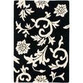 Handmade Soho Sillo Black New Zealand Wool Rug (2'6 x 4')