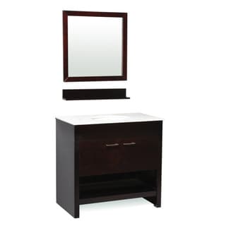 Low Price Belmont Decor 'Auburn' Single Sink Bathroom Vanity