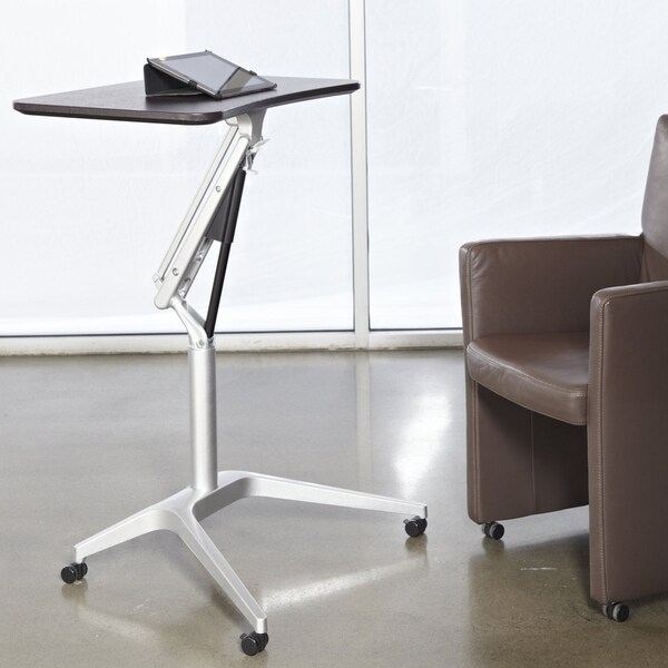 Jesper Office Height Adjustable Espresso WorkPad Table Overstock