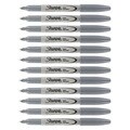 Sharpie Metallic Fine Point Silver Permanent Marker (Pack of 12)
