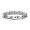 14k White Gold 2ct TDW Diamond Eternity Wedding Band (H-I, SI1-SI2)