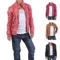 Journee Collection Kid's Crinkled Zippered PVC Leather Jacket