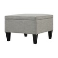 Portfolio Engle Barley Tan Linen Table Storage Ottoman