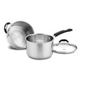 Weight Watchers Stainless Steel 3 Quart 3 Piece Steamer Set