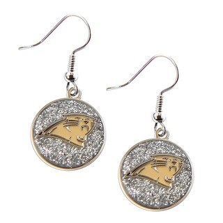 Aminco Carolina Panthers Dangle Logo Earring Set