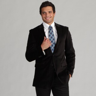 Kenneth Cole Men's 2-button Black Velvet Sport Coat