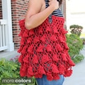Handmade Red Crochet 'Fluttery Skrit' Handbag (Thailand)