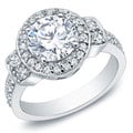 Auriya 14k White Gold 2 3/4ct TDW Certified Diamond Engagement Ring (H-I, I2-I3)