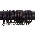 Antique Bronze Fixed Grommet 12-piece Metal Curtain Ring Set