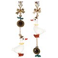 Betsey Johnson Duck Mismatch Dangle Earrings