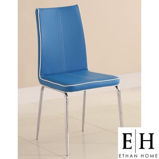 ETHAN HOME Matilda Blue Retro Modern Dining Chair (Set of 2)