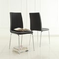 ETHAN HOME Matilda Black Retro Modern Dining Chair (Set of 2)