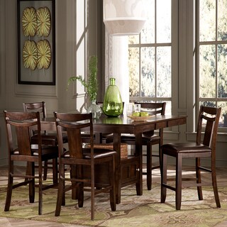 Marsden Rustic Brown 7-piece Mission Counter Height Dining Set