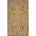 Safavieh Handmade Anatolia Sage/ Beige Hand-spun Wool Rug