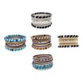 NEXTE Jewelry Brass 12-Piece Silk Stackable Bangle Bracelet Set