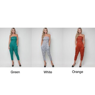 Stanzino Women's Strapless Felion Jumpsuit