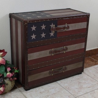 Americana 'Stars and Stripes' 3 Drawer Chest