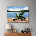 Ken Kirsch 'FishingChair' Wrapped Canvas