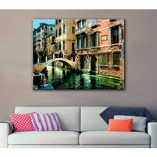 George Zucconi 'Venice Canal ' Wrapped Canvas