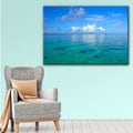 George Zucconi 'Lagoon & Reef' Wrapped Canvas