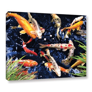George Zucconi 'Koi' Wrapped Canvas