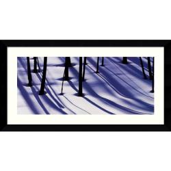 William Neill 'Burnt Trees and Shadows on Snow' Framed Art Print