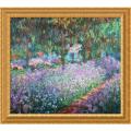 Claude Monet 'The Artist's Garden at Giverny, 1900' Framed Canvas Art