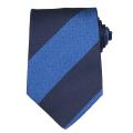 Versace Men's Navy Textured Stripe Silk Tie