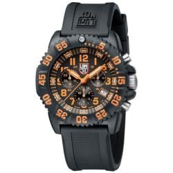Luminox Men's Orange Chronograph Watch.