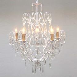 Regent 5-light White Iron Chandelier