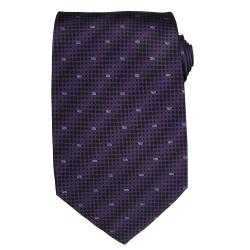 Versace Men's Dot Greek Key Silk Tie