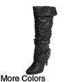 Adi Designs Women's 'Betsy-15' Strappy Knee-high Boots