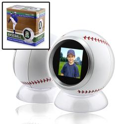 White Baseball Digital Photo Viewer 